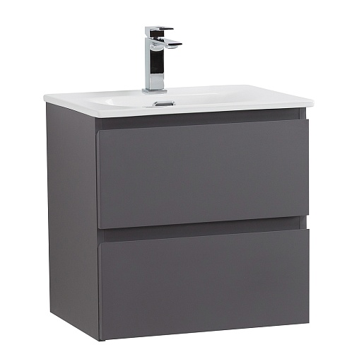 BelBagno Тумба с раковиной Kraft 39-50 подвесная Темно-Серый матовый с раковиной BB-8099-3-50 – фото-1